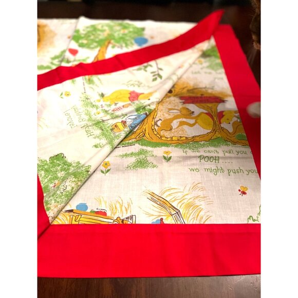 Charming Vintage Walt Disney Winnie the Pooh 80's Nursery Set Curtains & Bedding - Picture 8 of 16